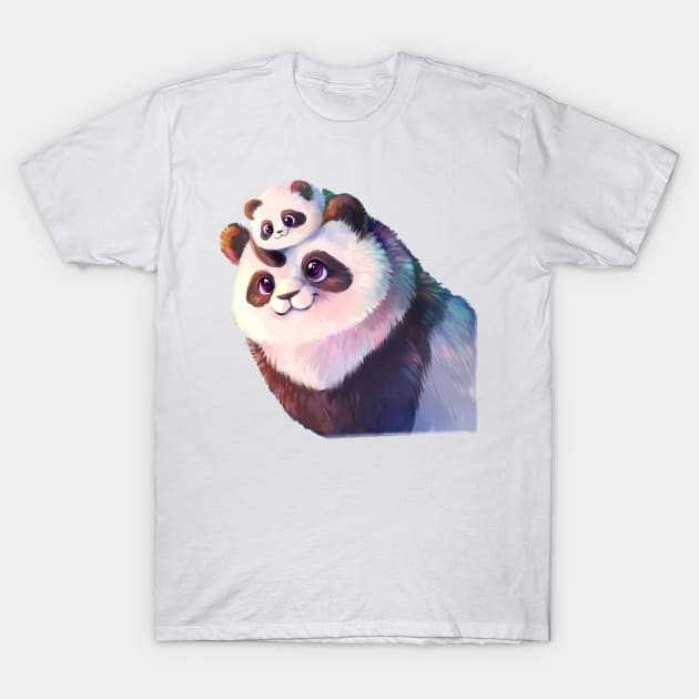 Panda mom T-Shirt by World Famous Pandas